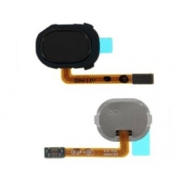 Lanksčioji jungtis Samsung A405 A40 2019 su pirštų atspaudų jutikliu (fingerprint) Black
