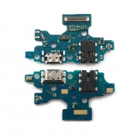 Lanksčioji jungtis Samsung A415 A41 2020 su įkrovimo kontaktu, mikrofonu, ausinių lizdu originali (service pack)