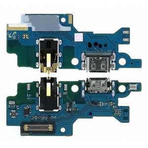Lanksčioji jungtis Samsung M215 M21 / M307 M30S / M315 M31 su įkrovimo kontaktu, mikrofonu, ausinių lizdu originali (service pack)