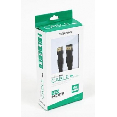 OMEGA HDMI kabelis (v.1.4 4K) 1,5M juodos spalvos OMEGA HDMI kabelis (v.1.4 4K) 1,5M juodos spalvos