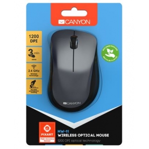Pelė CANYON CNE-CMSW11B belaidė juodos spalvos