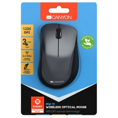 Pelė CANYON CNE-CMSW11B belaidė juodos spalvos Pelė CANYON CNE-CMSW11B belaidė juodos spalvos