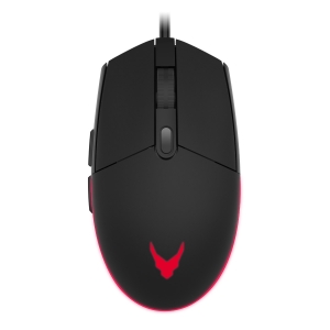 Pelė VARR Gaming laidinė + kilimėlis (295x210x2mm) juodos spalvos