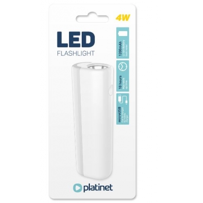 PLATINET FLASHLIGHT LED (4W 1200mAh) white PLATINET FLASHLIGHT LED (4W 1200mAh) white