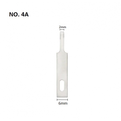 Precizinio peilio ašmenys, No.4A (10pcs) Precizinio peilio ašmenys, No.4A (10pcs)