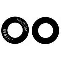 Samsung A145 A14 4G / A146 A14 5G kameros stikliukas Black (lens UltraWide) 1pcs (service pack)
