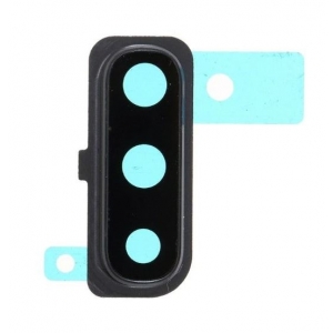 Samsung A505 A50 2019 / A705 A70 2019 kameros stikliukas su rėmeliu Black