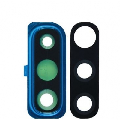 Samsung A505 A50 2019 / A705 A70 2019 kameros stikliukas su rėmeliu Blue Samsung A505 A50 2019 / A705 A70 2019 kameros stikliukas su rėmeliu Blue