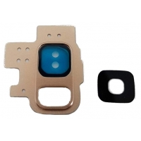Samsung G960 S9 kameros stikliukas auksinis HQ