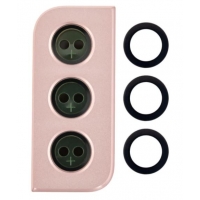 Samsung G991 S21 5G kameros stikliukas su rėmeliu Phantom Pink