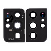 Samsung G998 S21 Ultra 5G kameros stikliukas su rėmeliu Phantom Black