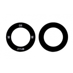 Samsung S901 S22 kameros stikliukas Black (lens Main) 1pcs (service pack)