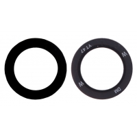 Samsung S911 / S916 S23 / S23 Plus kameros stikliukas Black (lens Main / UW) (service pack)
