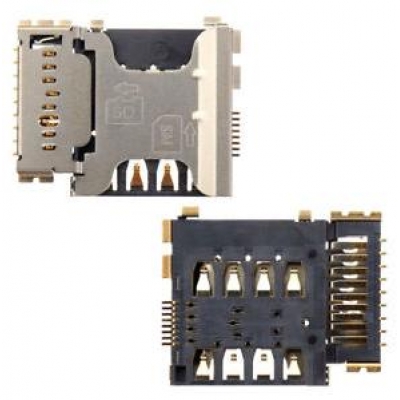SIM ir MicroSD kortelės kontaktas Samsung i8260 Core / i8262 Core Duos / G350 Core Plus SIM ir MicroSD kortelės kontaktas Samsung i8260 Core / i8262 Core Duos / G350 Core Plus