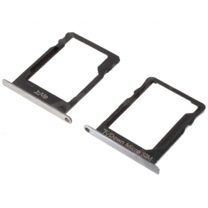 SIM kortelės laikiklis Huawei P8 Lite sidabrinis (baltas) 2vnt originalus (service pack)