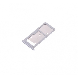SIM kortelės laikiklis Huawei Y7 / Nova Lite+ sidabrinis originalus (service pack)