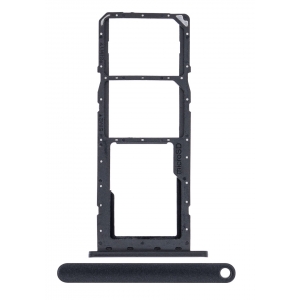 SIM kortelės laikiklis Samsung A025 A02S 2020 Black originalus (service pack)