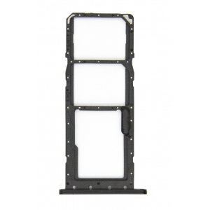 SIM kortelės laikiklis Samsung A037 A03s 2021 Black originalus (service pack)