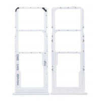 SIM kortelės laikiklis Samsung A125 A12 / A127 A12S White originalus (service pack)