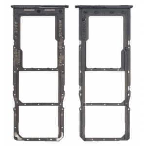 SIM kortelės laikiklis Samsung A13 A135 / A137 Black originalus (service pack)