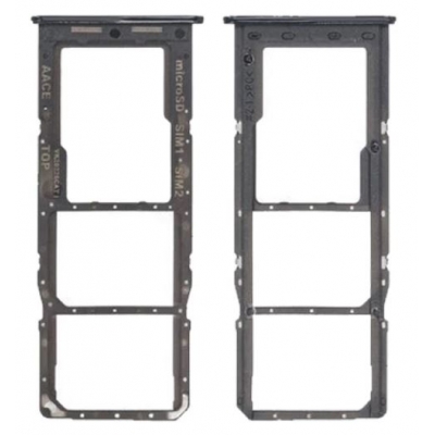SIM kortelės laikiklis Samsung A13 A135 / A137 Black originalus (service pack)