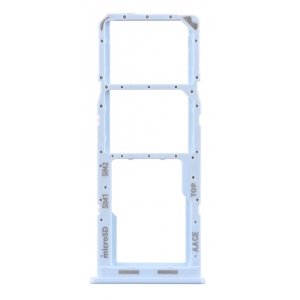 SIM kortelės laikiklis Samsung A13 A135 / A137 Light Blue originalus (service pack)