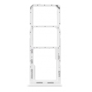 SIM kortelės laikiklis Samsung A13 A135 / A137 White originalus (service pack)
