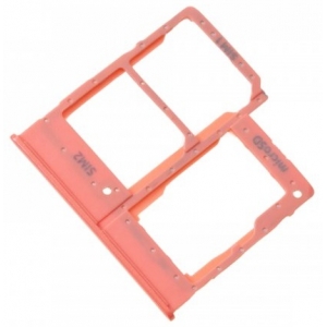 SIM kortelės laikiklis Samsung A202 A20e 2019 Coral originalus (service pack)