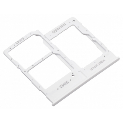 SIM kortelės laikiklis Samsung A202 A20e 2019 White originalus (service pack)