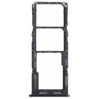 SIM kortelės laikiklis Samsung A225 A22 4G 2021 Black originalus (service pack)