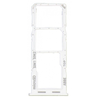SIM kortelės laikiklis Samsung A225 A22 4G 2021 White originalus (service pack)