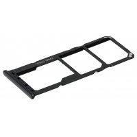 SIM kortelės laikiklis Samsung A226 A22 5G Black originalus (service pack)