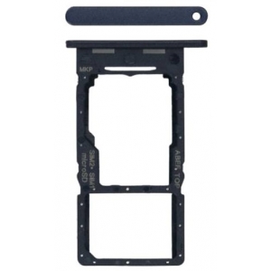 SIM kortelės laikiklis Samsung A256 A25 5G Brave Black originalus (service pack)