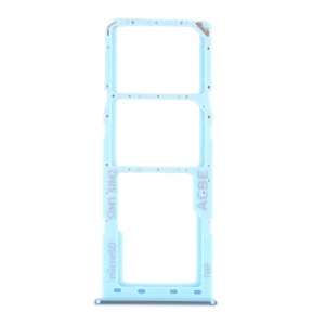 SIM kortelės laikiklis Samsung A325 A32 4G 2021 mėlynas originalus (service pack)