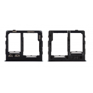 SIM kortelės laikiklis Samsung A326 A32 5G 2021 Black originalus (service pack)