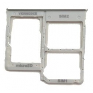 SIM kortelės laikiklis Samsung A405 A40 2019 White originalus (service pack)