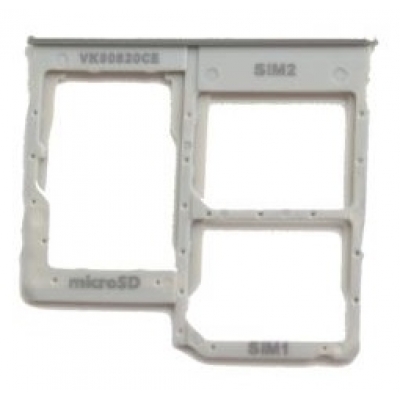 SIM kortelės laikiklis Samsung A405 A40 2019 White originalus (service pack)