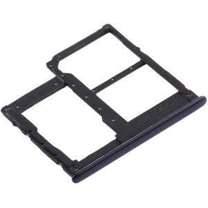 SIM kortelės laikiklis Samsung A415 A41 2020 Prism Crush Black