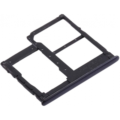 SIM kortelės laikiklis Samsung A415 A41 2020 Prism Crush Black SIM kortelės laikiklis Samsung A415 A41 2020 Prism Crush Black