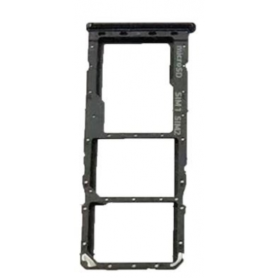 SIM kortelės laikiklis Samsung A505 A50 2019 Prism Crush Black originalus (service pack)