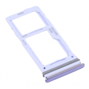 SIM kortelės laikiklis Samsung A525 / A526 / A528 / A725 / A726 A52 4G / A52 5G / A52S 5G / A72 4G / A72 5G violetinis originalus (service pack)