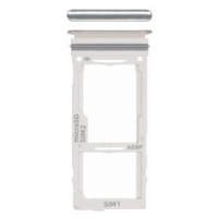 SIM kortelės laikiklis Samsung A525 / A526 / A528 / A725 / A726 A52 4G / A52 5G / A52S 5G / A72 4G / A72 5G White originalus (service pack)