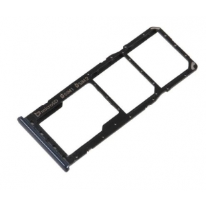 SIM kortelės laikiklis Samsung A750 A7 2018 Black originalus (service pack)