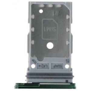 SIM kortelės laikiklis Samsung S911 / S916 S23 / S23 Plus Dual Green originalus (service pack)