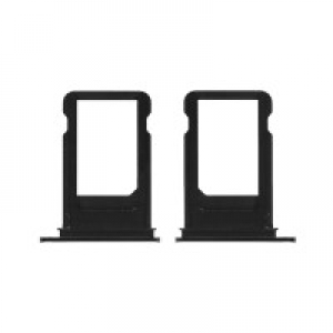 SIM kortelės laikiklis skirtas iPhone 7 juodas (matinis)
