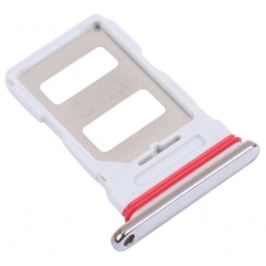 SIM kortelės laikiklis Xiaomi Mi 11i / Poco F3 Celestial Silver originalus (service pack)