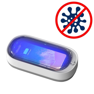 Telefono sterilizatorius UV baltas Telefono sterilizatorius UV baltas