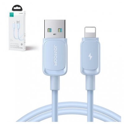 USB kabelis JOYROOM (S-AL012A14) lightning (2.4A) 1.2m mėlynas USB kabelis JOYROOM (S-AL012A14) lightning (2.4A) 1.2m mėlynas