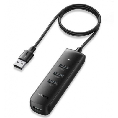 USB šakotuvas UGREEN (CM416) 4xUSB 3.2 juodas USB šakotuvas UGREEN (CM416) 4xUSB 3.2 juodas