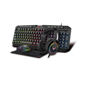 Varr Gaming Set (VG4IN1SET01) (klaviatūra; pelė; kilimėlis; ausinės)